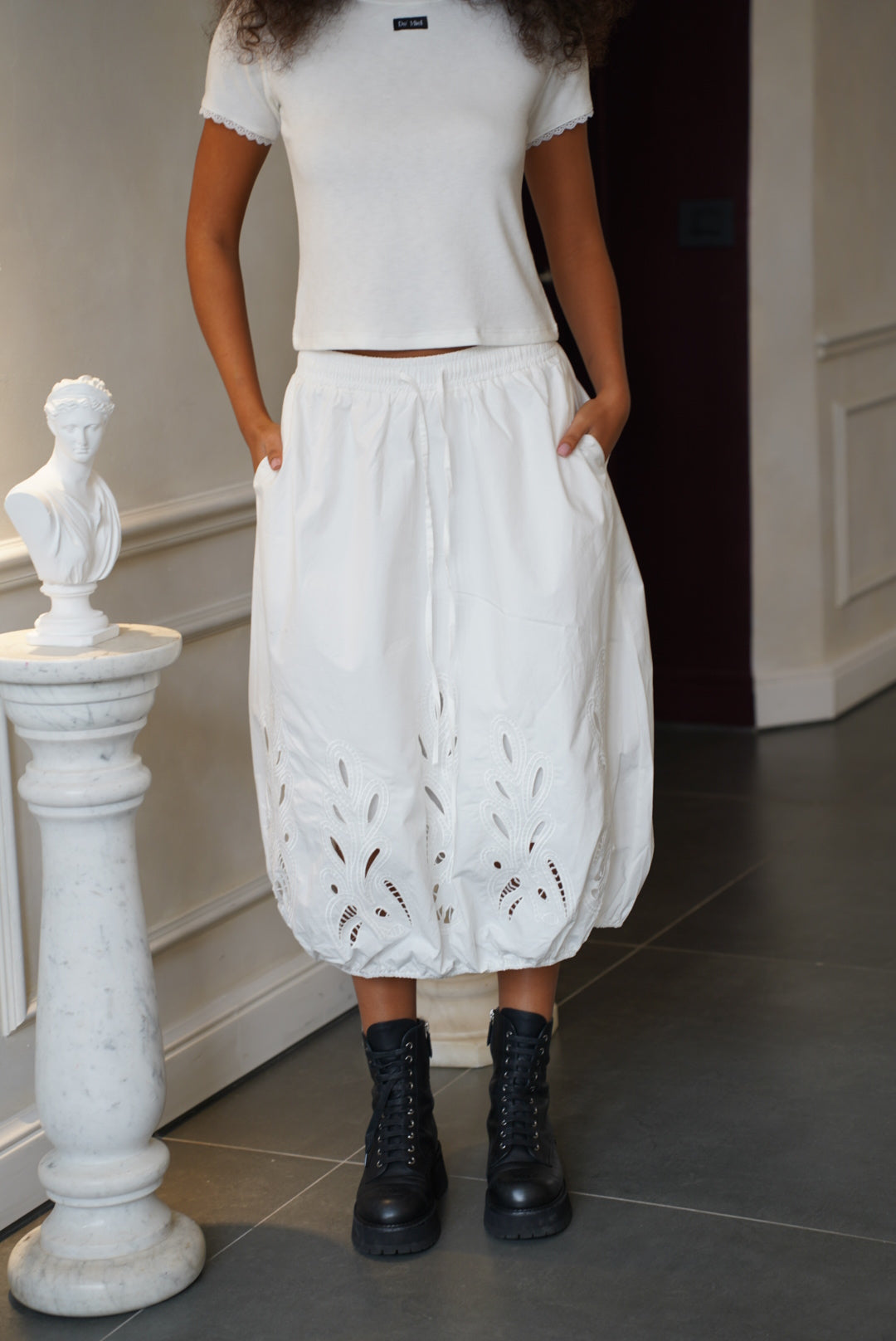 White Lace skirt