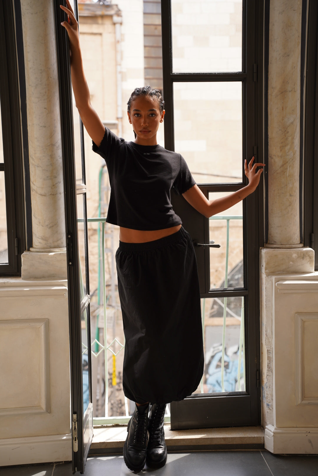 Black Ballon skirt